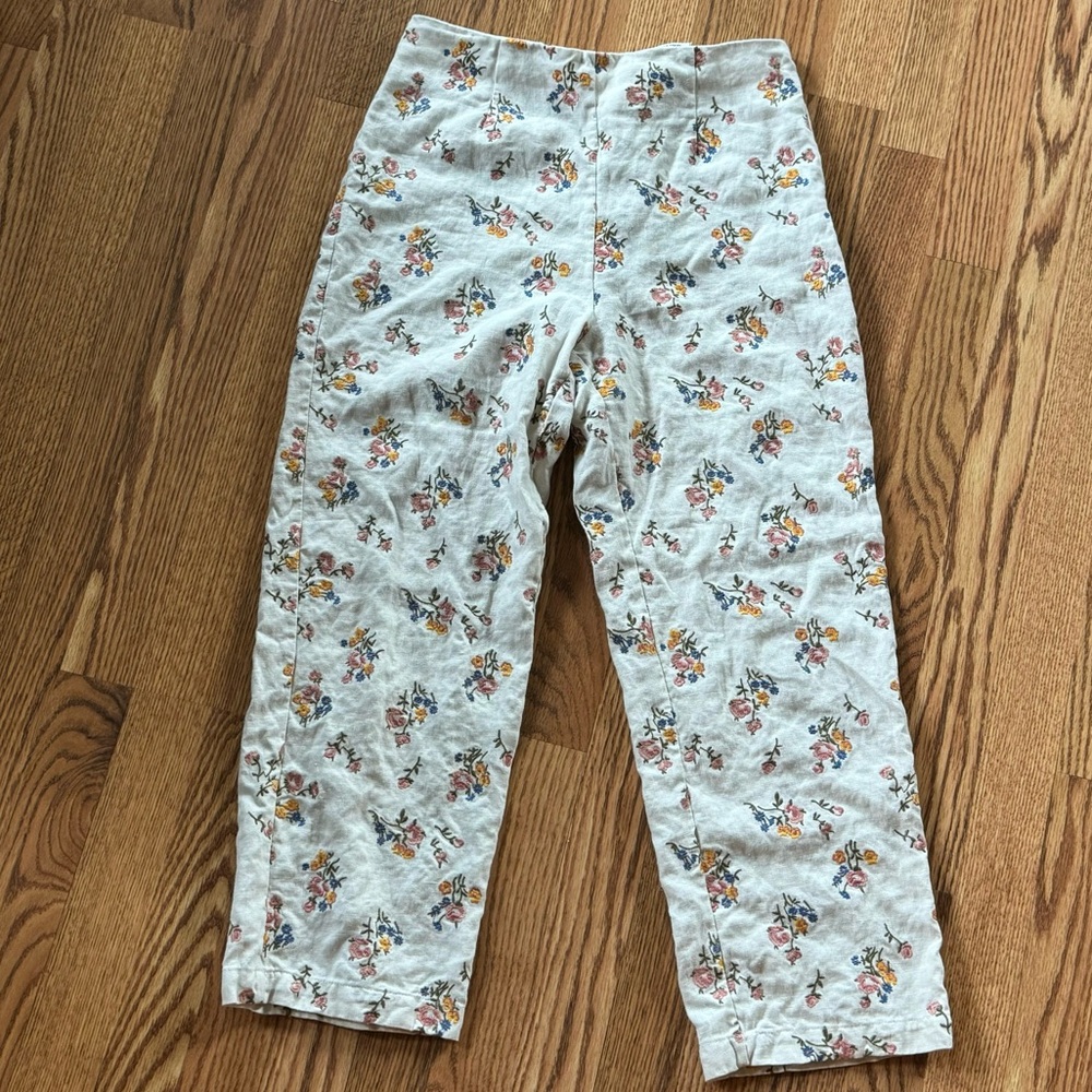 Reformation Floral Linen Pant - Picture 1 of 7